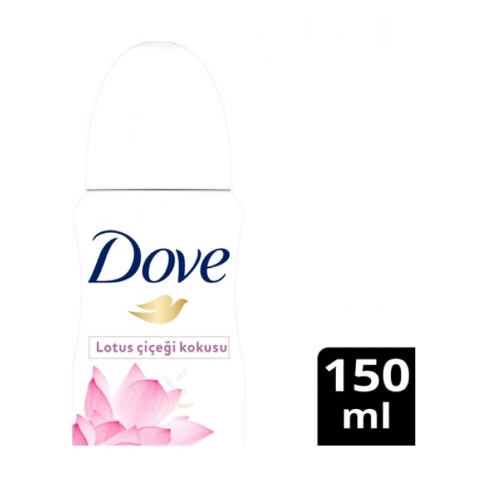 Dove Kadın Sprey Deodorant Lotus Çiçeği Kokusu Işıldayan Bakım 150 ml