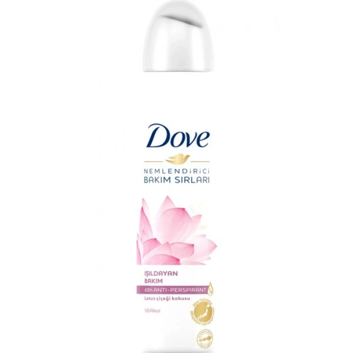 Dove Kadın Sprey Deodorant Lotus Çiçeği Kokusu Işıldayan Bakım 150 ml