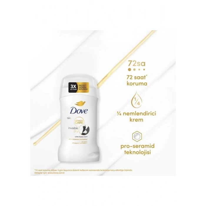 Dove Kadın Stick Deodorant Invisible Dry Advanced Care 72 Saat 50 ml