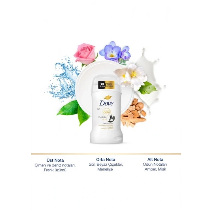 Dove Kadın Stick Deodorant Invisible Dry Advanced Care 72 Saat 50 ml