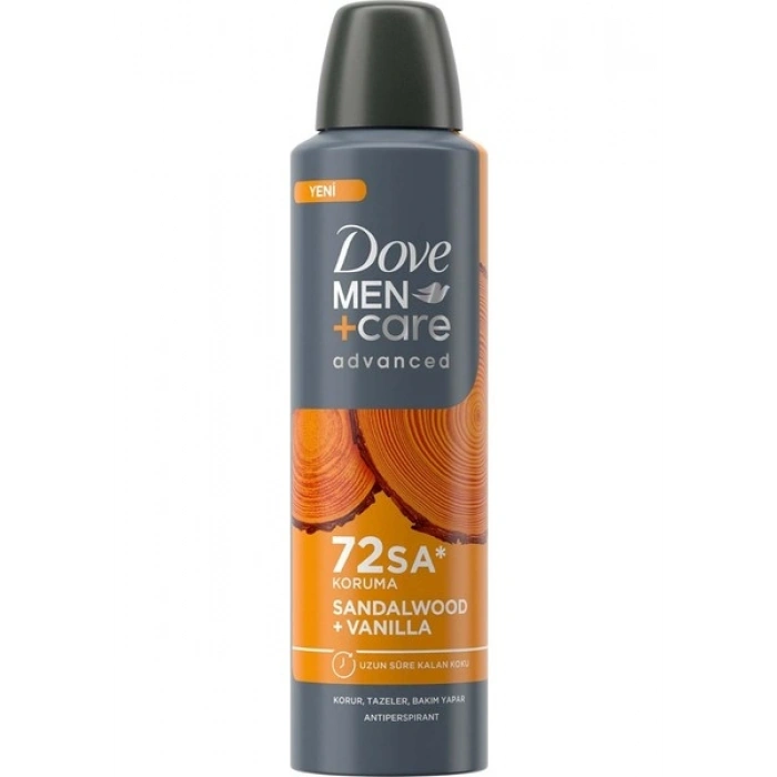 Dove Men +Care Advanced Erkek Deodorant 72 Saat Koruma Sandalwood Vanilla 150 ml