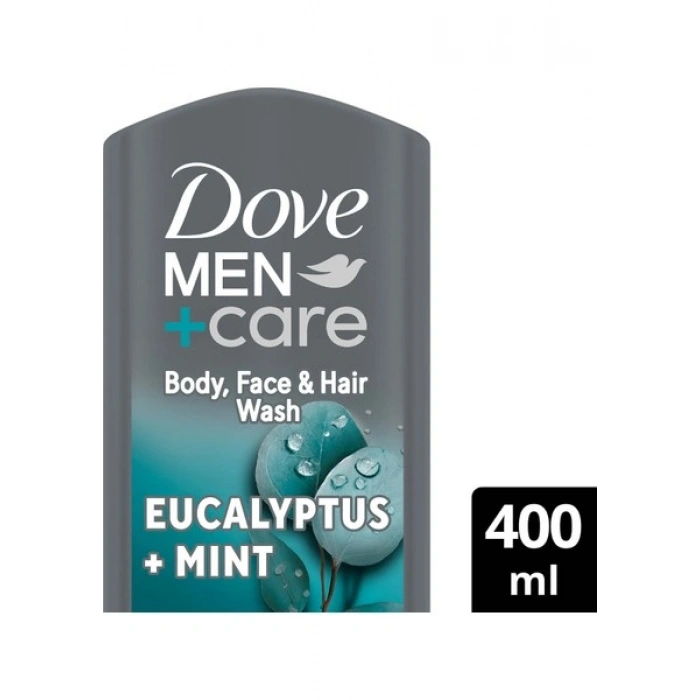 Dove Men +Care Duş Jeli Body, Face&hair Eucalyptus +Mint 400 ml