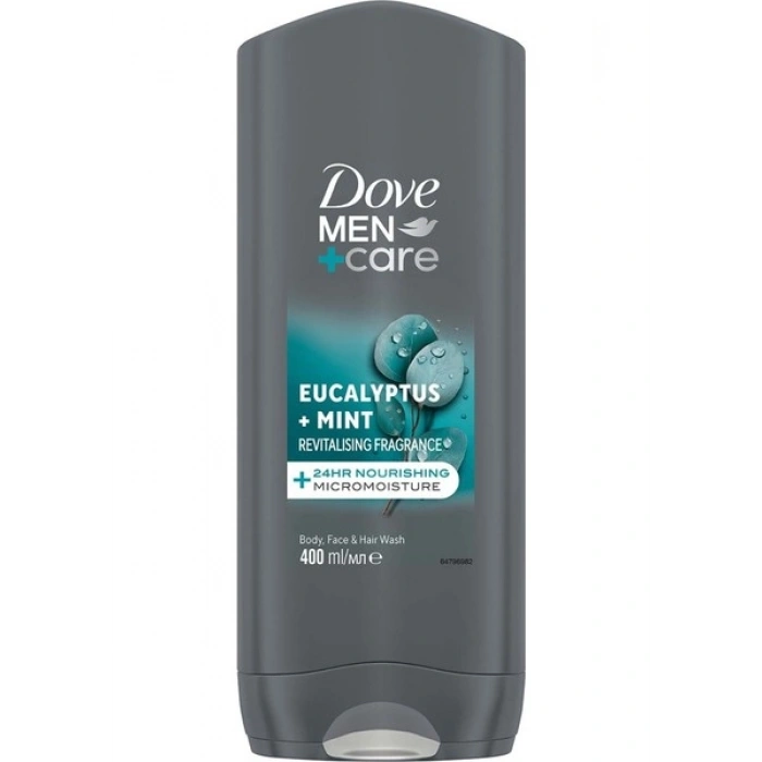 Dove Men +Care Duş Jeli Body, Face&hair Eucalyptus +Mint 400 ml