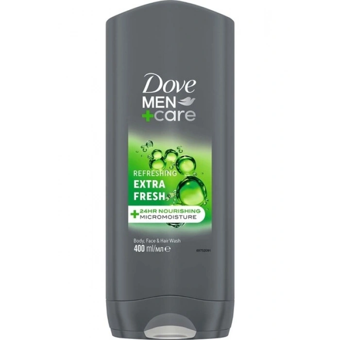 Dove Men +Care Duş Jeli Body, Face&hair Extra Fresh 400 ml