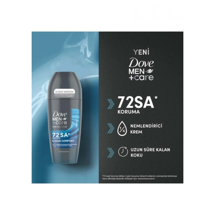 Dove Men +Care Erkek Roll On Deodorant Clean Comfort 50 ml