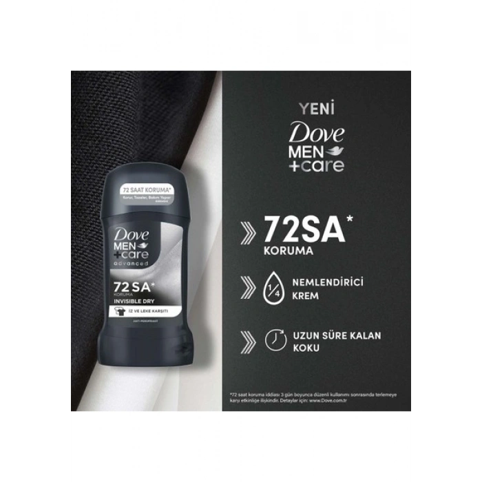 Dove Men +Care Erkek Stick Deodorant Invisible Dry 50 ml