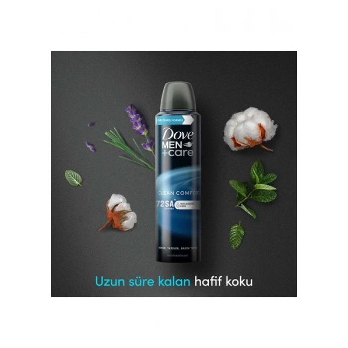 Dove Men Clean Comfort Erkek Sprey Deodorant 150 ml