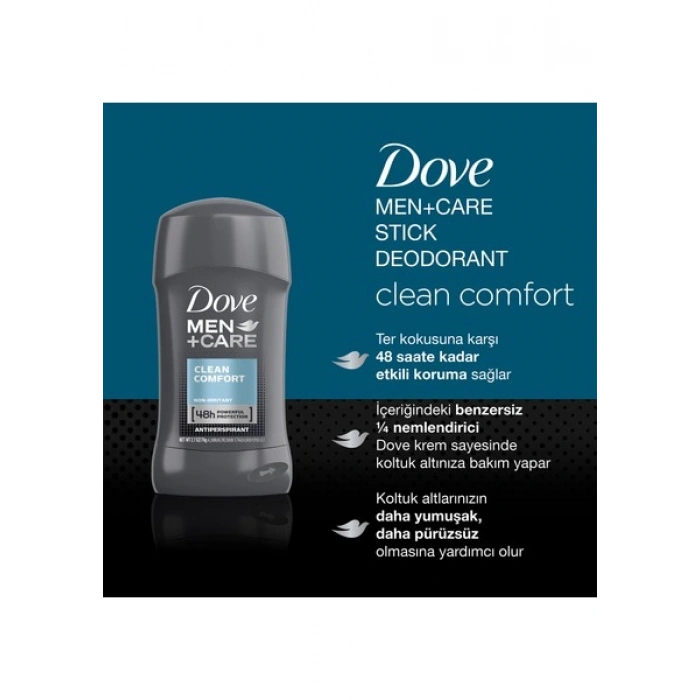 Dove Men Erkek Deodorant Stick Clean Comfort 50ml