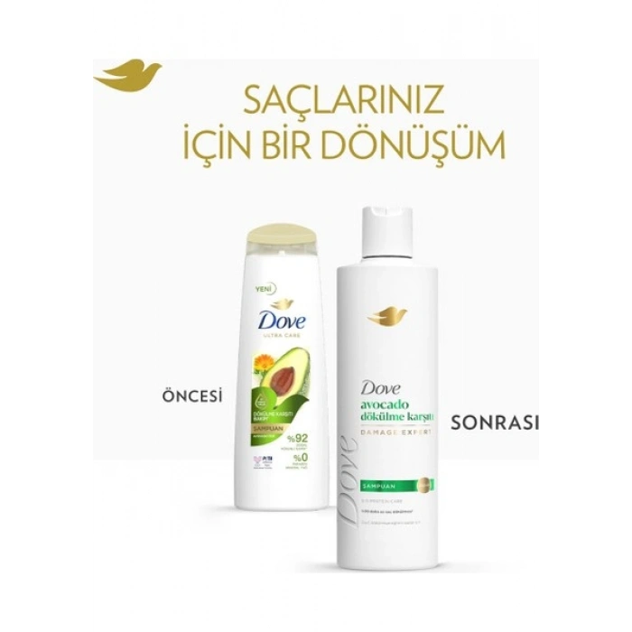 Dove Şampuan Avocado Dökülme Karşıtı 375 ml