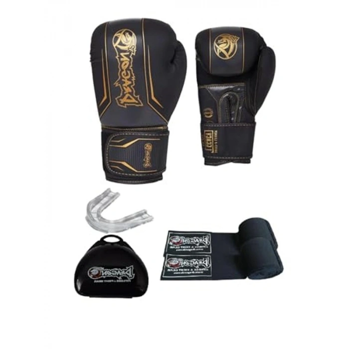 Dragondo Lecy Boks Eldiveni Kickboks Muaythai Müsabaka Antreman Dragon Boks Eldiveni 3Li Set