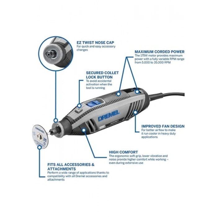 Dremel 4250-3/45 Çok Amaçlı El Motoru