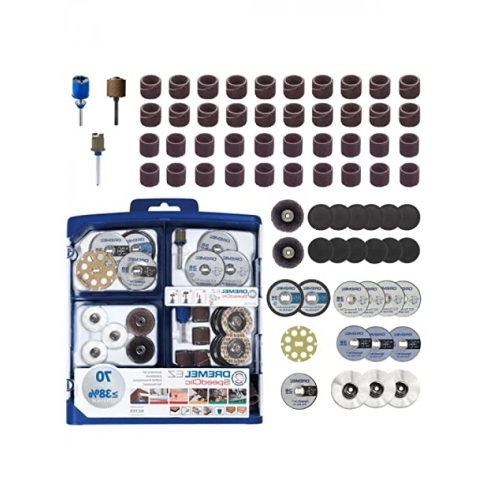 Dremel 725 EZ SpeedClic Aksesuar Seti, 70 Parçalı