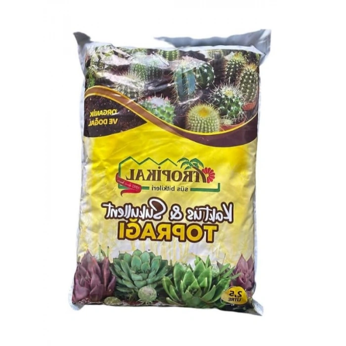 Drenaj Özellikli Kaktüs ve Sukulent Toprağı, 2,5 Lt