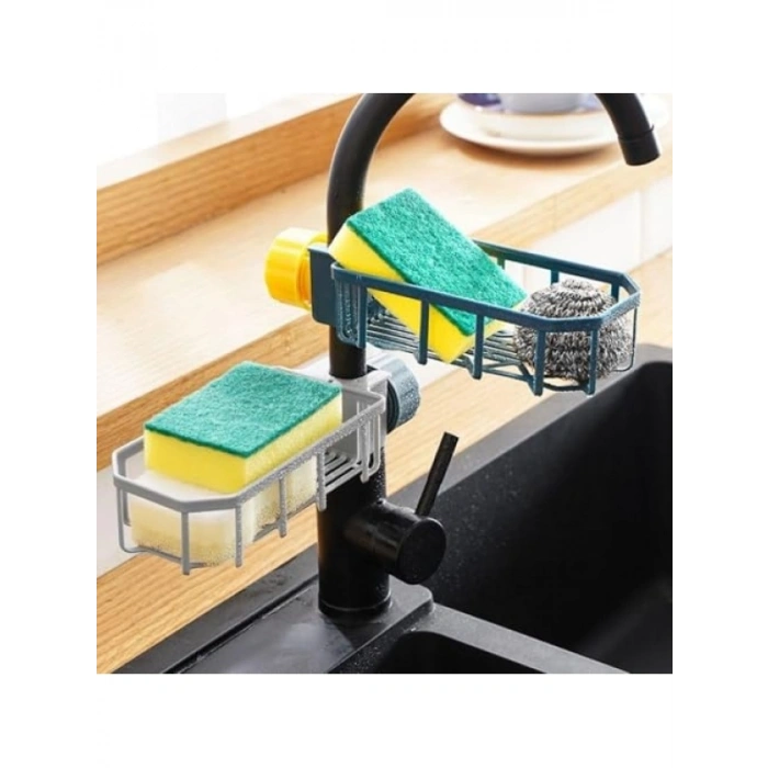 Drenajlı Mutfak Düzenleyici - Plastik Süngerlik ve Sabunluk