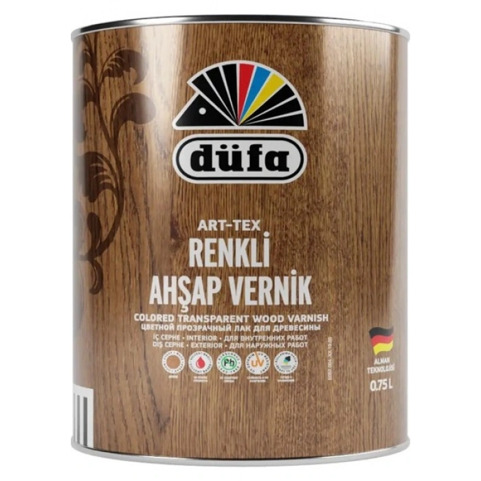 Düfa ART-TEX Renkli Ahşap Verniği 8621 Açık Meşe 0.75 l