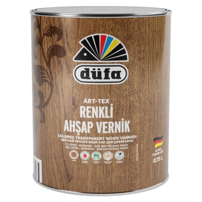 Düfa ART-TEX Renkli Ahşap Verniği 8621 Açık Meşe 0.75 l