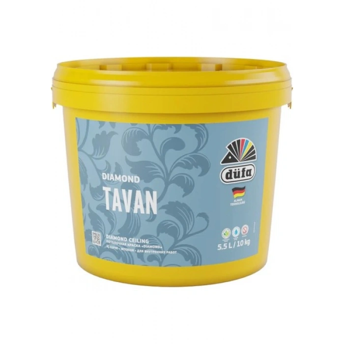 Düfa Diamond Mat Tavan Boyası Beyaz 10 kg
