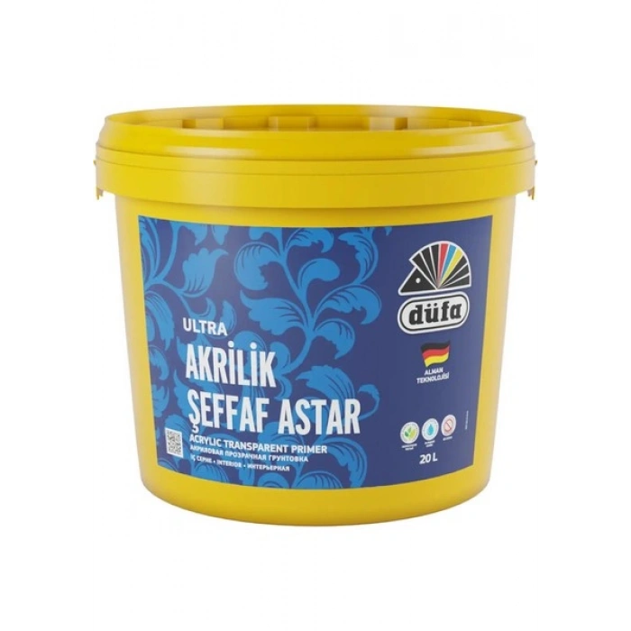 Düfa İç Cephe Akrilik Şeffaf Astar 20 l Bidon