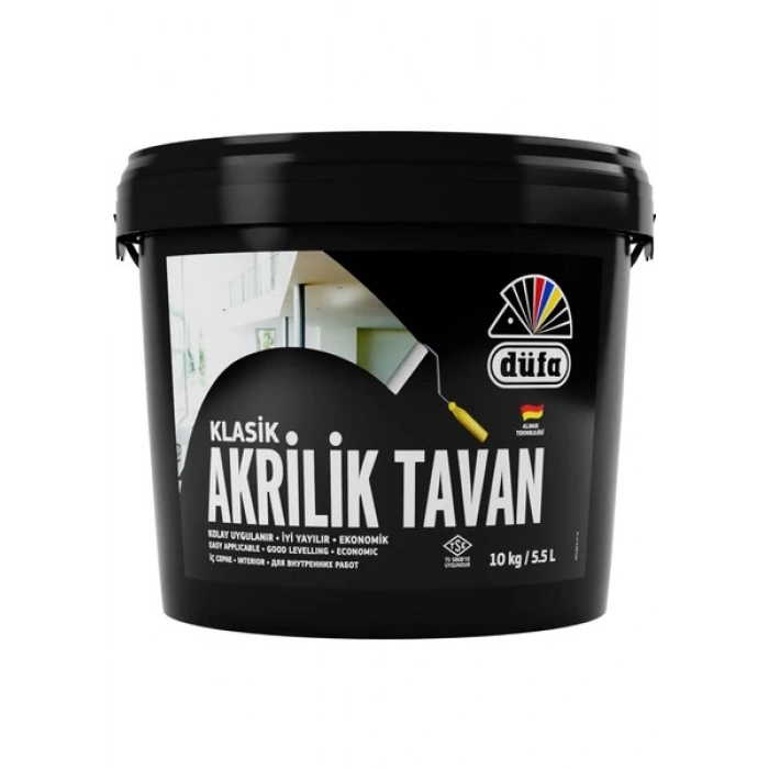 Düfa Klasik Tavan Boyası Akrilik Beyaz 10 kg