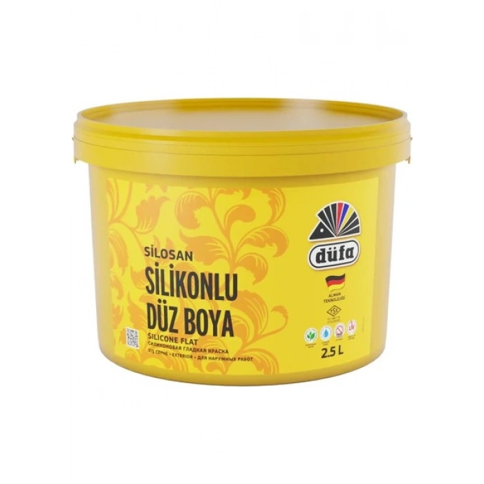 Düfa Silikonlu Düz Dış Cephe Duvar Boyası 2401 Açık Kayısı 2.5 l