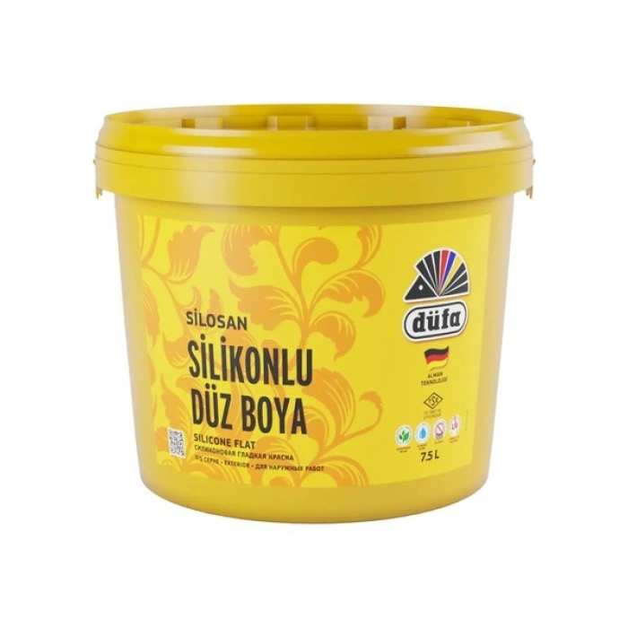 Düfa Silikonlu Düz Dış Cephe Duvar Boyası 3422 Kartopu 7.5 l
