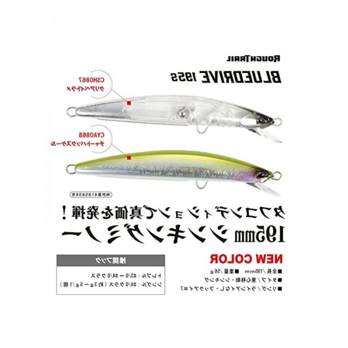 Duo Rough Trail Bluedrive 195S CSH0867 Clear Bait Glitter Suni Yem