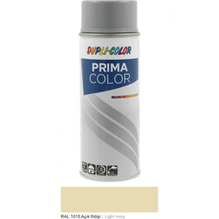 Dupli-Color Prima Sprey Boya Açık Fildişi (Light Ivory) Ral 1015 - 400 ml