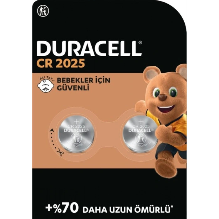 DURACELL 2025 (2’li Paket) Lityum Düğme Piller 3V