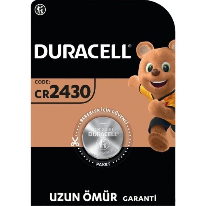 DURACELL 2430 (1’li Paket) Lityum Düğme Piller 3V