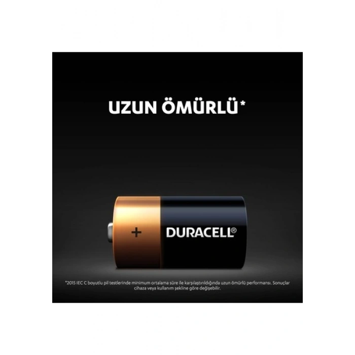 Duracell Alkalin C Pil, 1,5V, LR14/MN1400 2’li paket