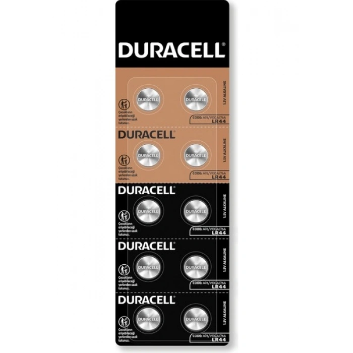DURACELL LR44 (10lu Paket) özel alkalin pil 1,5V (A76)