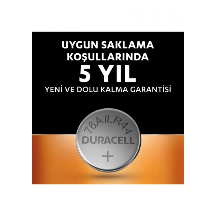 DURACELL LR44 (10lu Paket) özel alkalin pil 1,5V (A76)