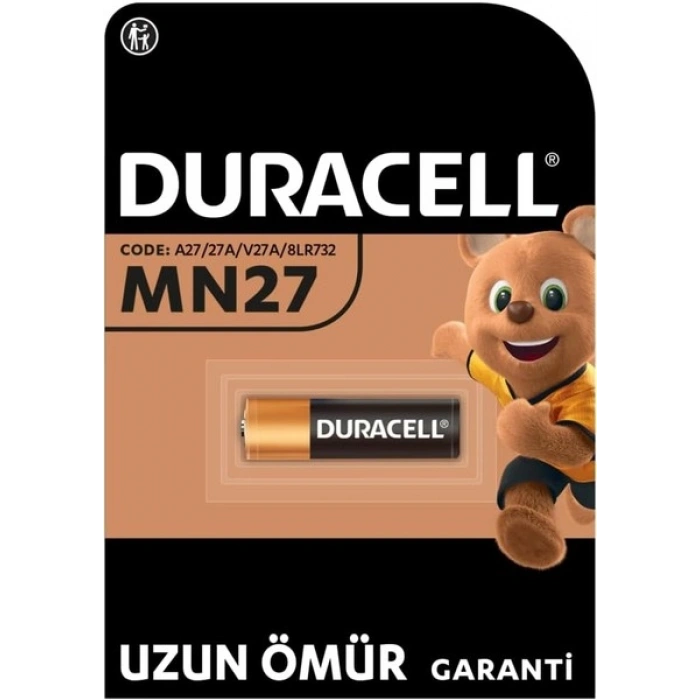 DURACELL MN27 (1’li Paket) özel alkalin pil 12V (A27 L828)