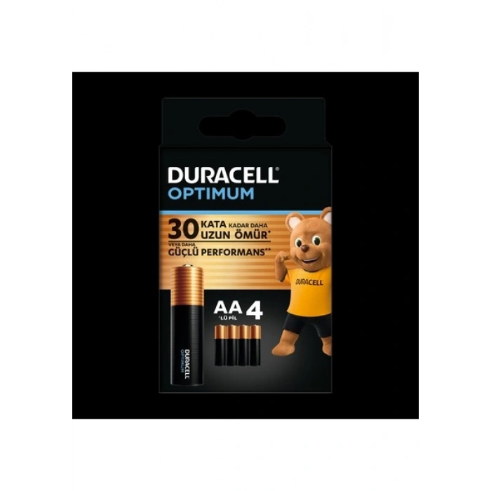 Duracell Optimum AA Pil (4lü paket), Alkalin Pil 1,5V, LR6 MX1500