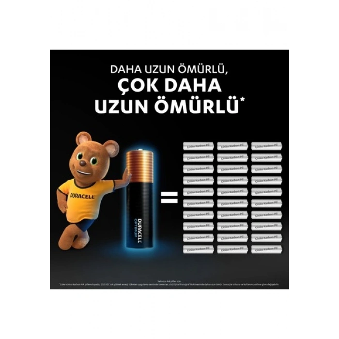 Duracell Optimum AA Pil (4lü paket), Alkalin Pil 1,5V, LR6 MX1500
