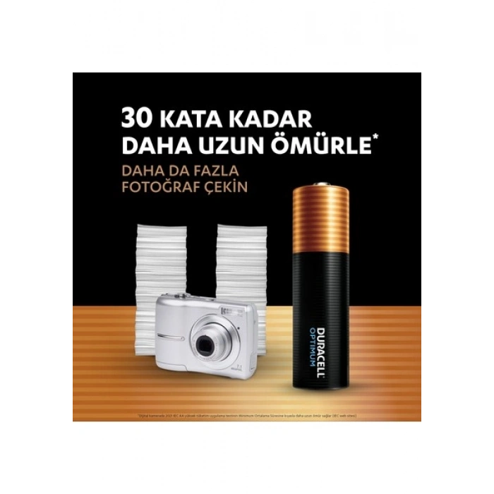 Duracell Optimum AA Pil (6’lı paket), Alkalin Pil 1,5V, LR6 MX1500