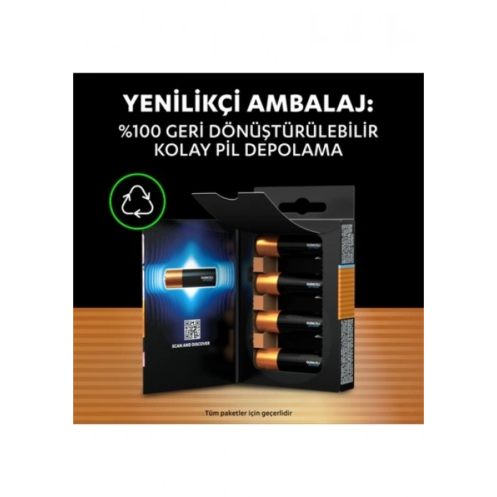 Duracell Optimum AA Pil (6’lı paket), Alkalin Pil 1,5V, LR6 MX1500