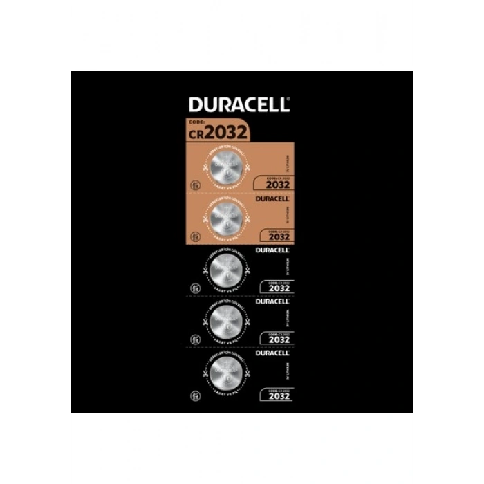 Duracell Özel 2032 Lityum Düğme Pil 3V, (CR2032) 5 adet