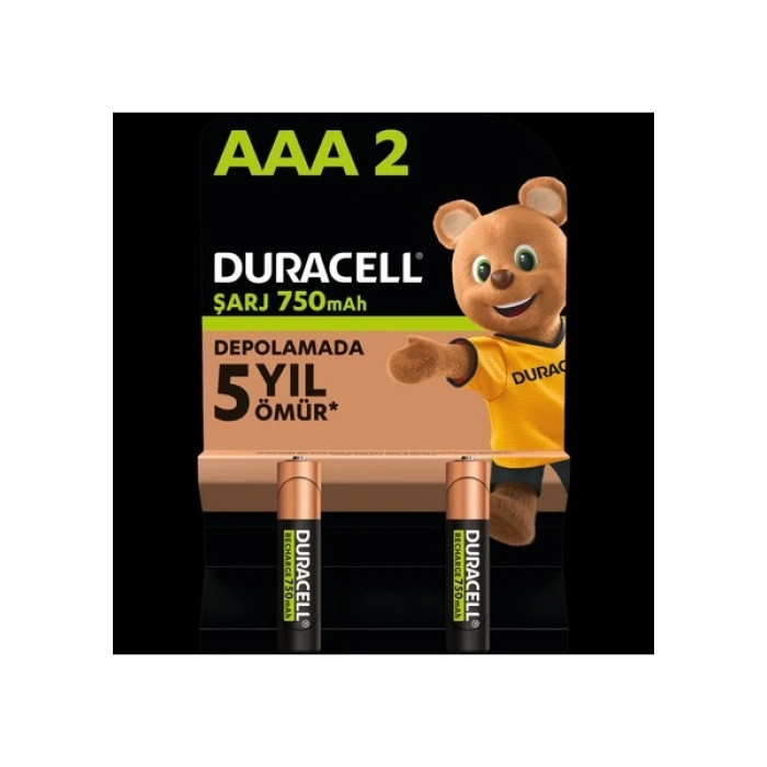 Duracell Şarj Edilebilir AAA İnce Pil 750 mAh