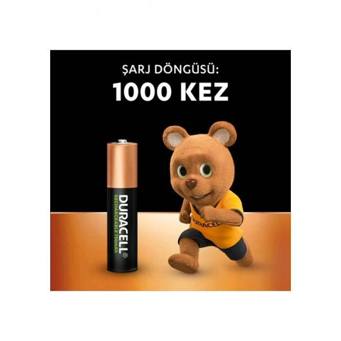 Duracell Şarj Edilebilir AAA İnce Pil 750 mAh
