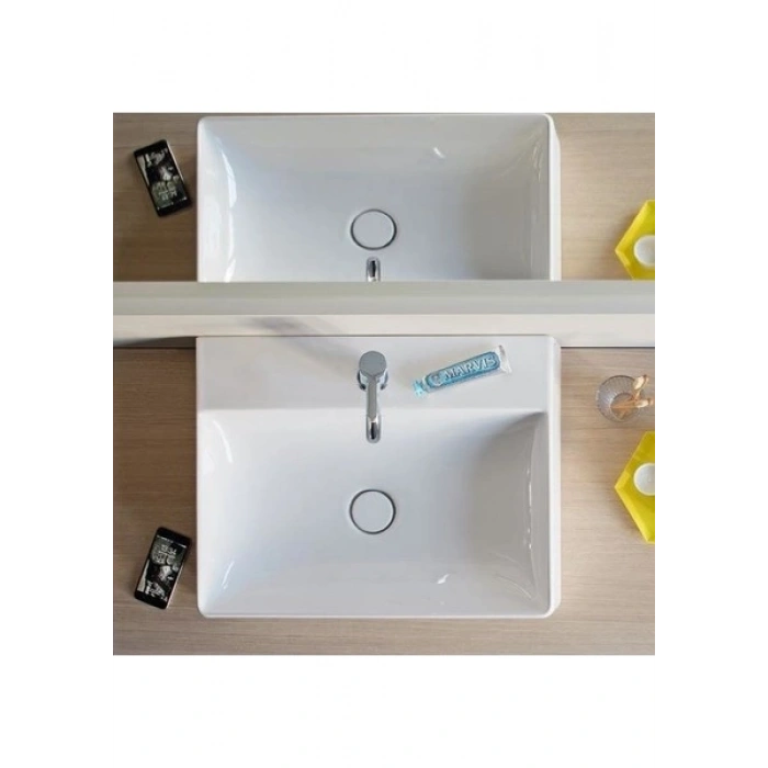 Duravit Durasquare Duraceram Batarya Banklı Çanak Lavabo 60 x 47 cm