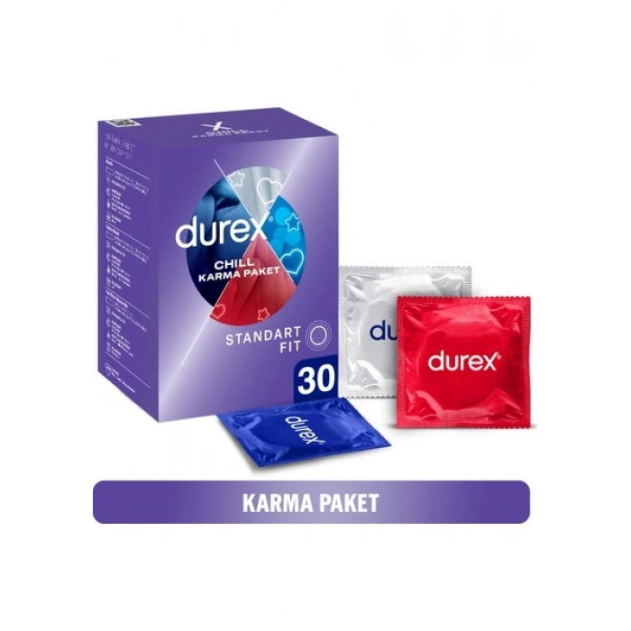 Durex Chill 30lı Karma Paket Prezervatif