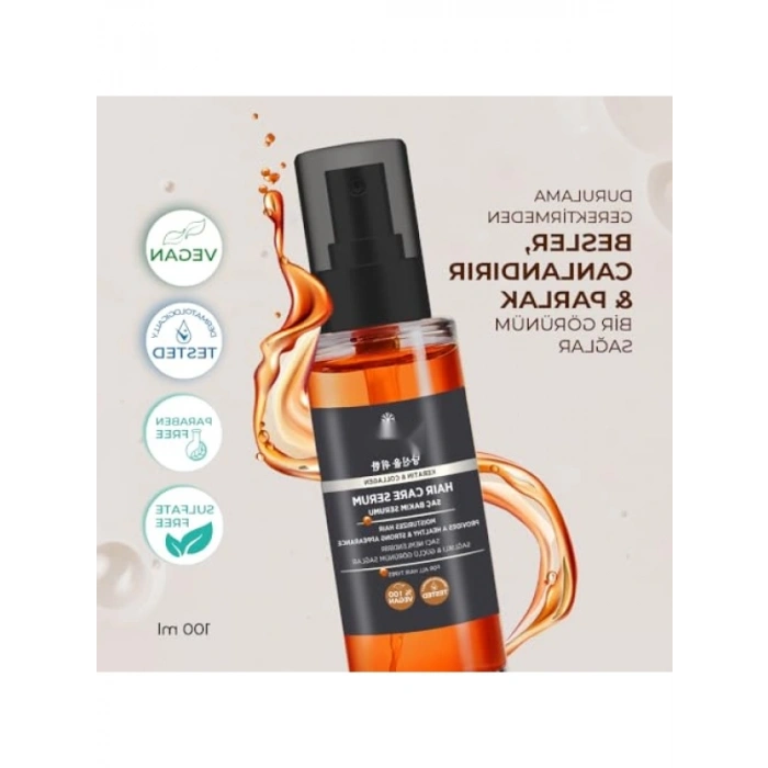 Durulanmayan Saç Bakım Serumu 100 ml - Keratin ve Kolajen İçerikli