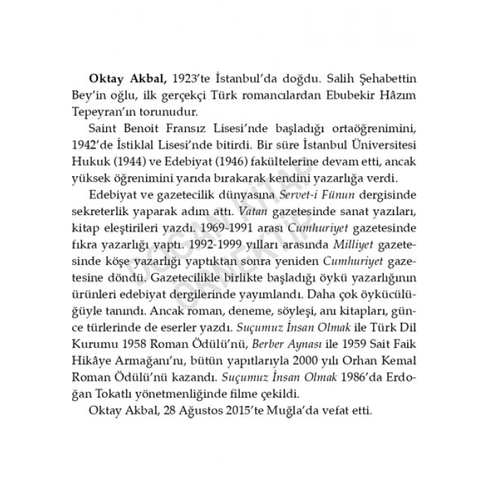 Düş Ekmeği - Batık Bir Gemi - Oktay Akbal
