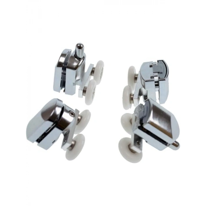 Duşa Kabin Teker Seti - 4 Adet Krom Tekerlek