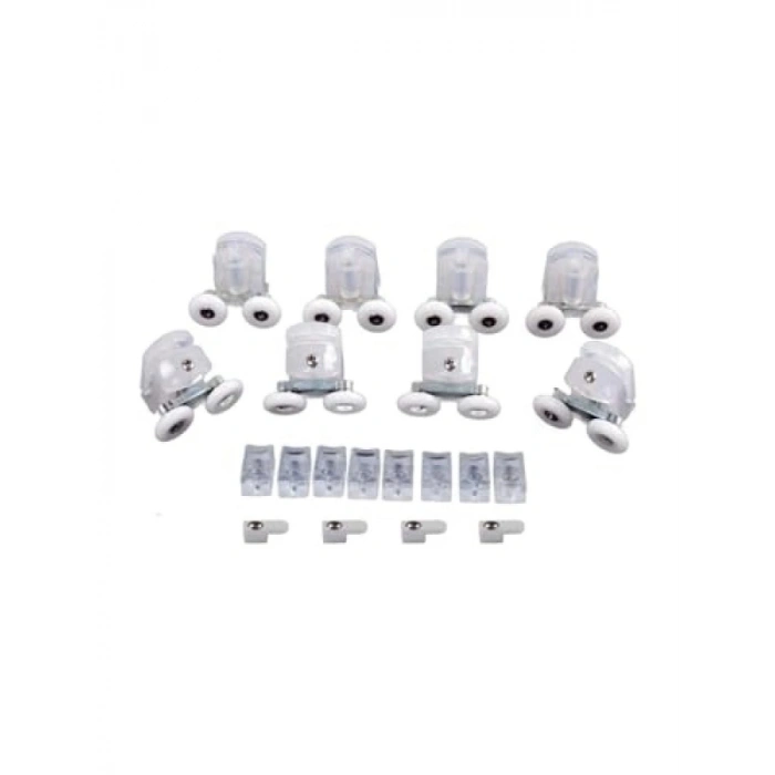 Duşakabin Tekerleği, Çift Tekerli, Şeffaf Plastik