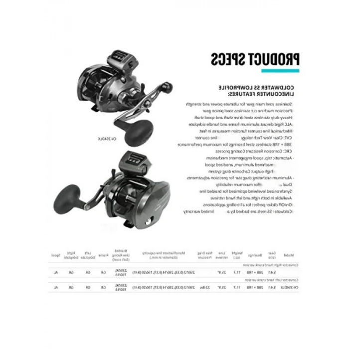 Düşük Fil Hattı Sayacı ile Grafit Çerçeve Trolling Reel