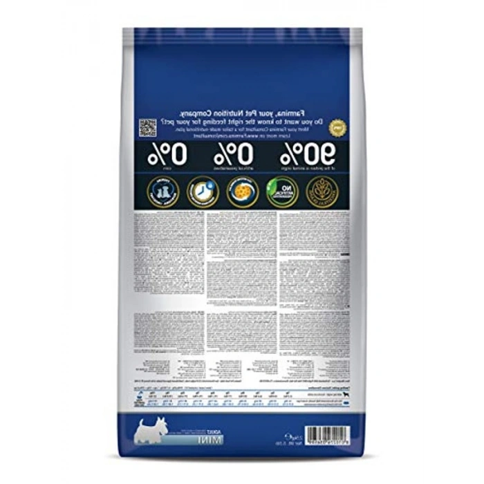 Düşük Tahıllı Balık ve Portakallı Mini Irk Köpek Maması, 2.5 kg