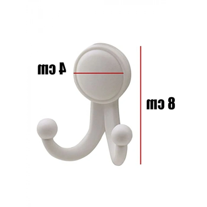 Duvar Askısı, Sert Plastik, Beyaz (5 ADET)