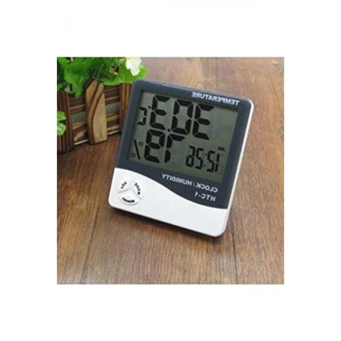 Duvara Asılabilen Sıcaklık ve Nem Ölçer, Saatli Termometre